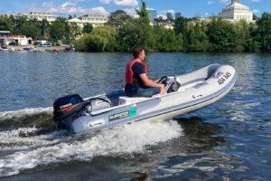 Gladiator Rib 350 AL nafukovací čln s hliníkovou podlahou - sivý – Obrázok 6