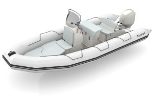 Bombard Sunrider 650 Strongan nafukovací čln svetlošedý / svetlošedý – Obrázok 3