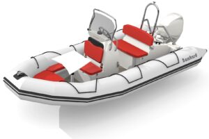 Bombard Sunrider 500 Strongan nafukovací čln svetlošedý / fire – Obrázok 3