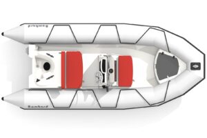 Bombard Sunrider 500 Strongan nafukovací čln svetlošedý / fire – Obrázok 4