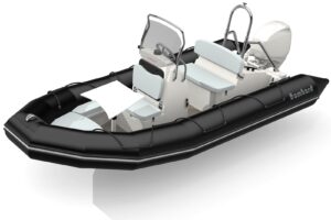 Bombard Sunrider 500 Strongan nafukovací čln čierny / sv. šedý – Obrázok 3