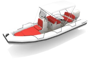 Bombard Sunrider 700 NEO nafukovací čln sv. šedý / fire – Obrázok 3