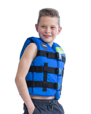 JOBE NYLON LIFE VEST KIDS BLUE plávacia vesta 30-40 kg – Obrázok 3
