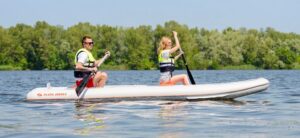 Kanoe Kolibri KM-390 CA šedý, Air-deck podlaha – Obrázok 5