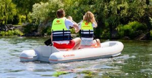 Kanoe Kolibri KM-390 CA šedý, Air-deck podlaha – Obrázok 6