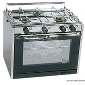 Rozsdamentes kombinált tűzhelyek csónakokhoz