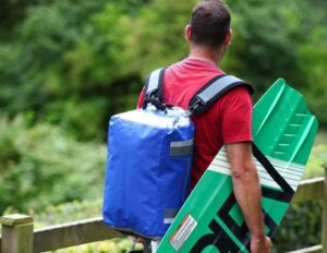 OVER BOARD Pro-Sports vodotesná taška 40L- modrá – Obrázok 7