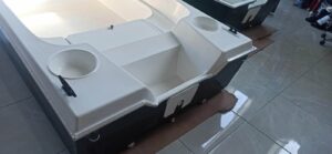 AQUA SYBB Rybársky čln TISZA TFB-06 s dvojitým dnom zo sklolaminátu - 550x160x58cm – Obrázok 5