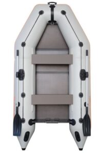 Kolibri KM-245 D nafukovací čln šedý, nafukovací kýl, pevná podlaha