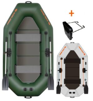 KOLIBRI K-240 TP nafukovací čln s pevnou podlahou + držiak motora – Obrázok 1