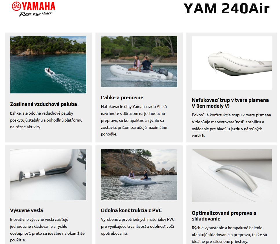 YAM 240 AIR Technické parametry