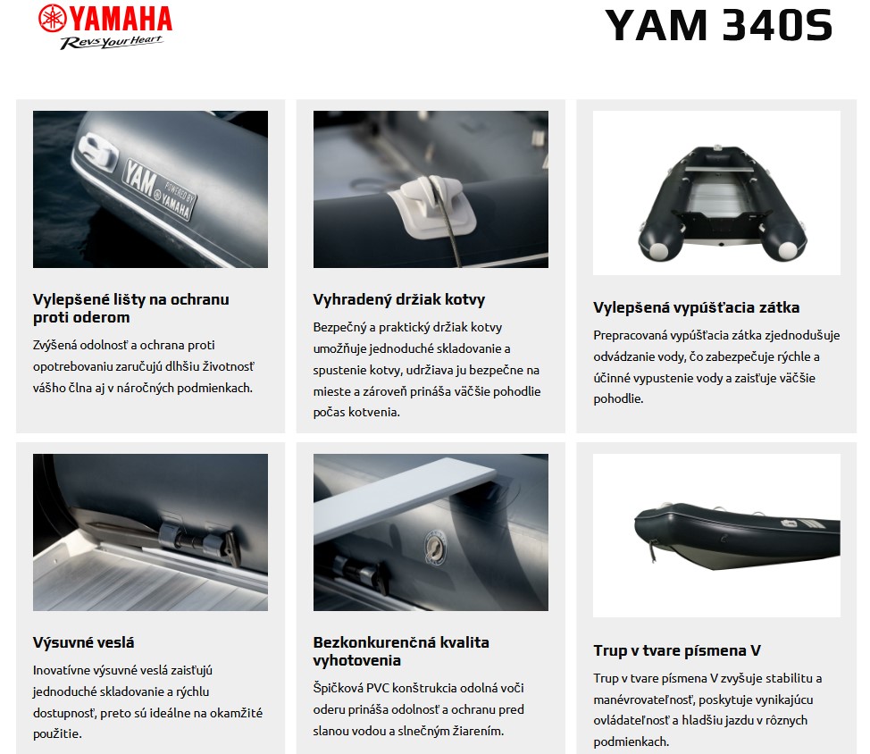 YAM 340S technické parametre