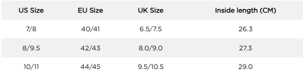 Tabulka velikostí Jobe Charge vázání