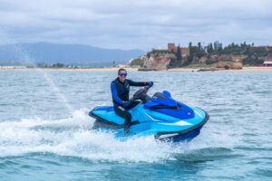 YAMAHA VX DeLuxe vodný skúter, svetlomodrý – Obrázok 5