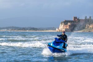 YAMAHA VX DeLuxe vodný skúter, svetlomodrý – Obrázok 7