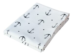 SEA-CLUB Bavlnená obliečka na vankúš biela s motívom kotvy - 80 x 40 cm – Obrázok 5
