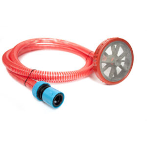 Set 2,5m 3/4″ sacia hadica, plastové sitko a rýchlospojkový adaptér – Obrázok 3