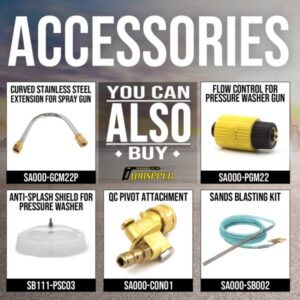 Gaspper GP3300XM benzínový vysokotlakový čistič, Briggs & Stratton, 6.3 HP, 220 bar/3.200 PSI – Obrázok 8