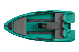 SEASTORM 12 HDPE Extra odolný plastový čln tmavo zelený – 366 cm – Obrázok 3