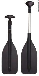 Mini teleskopické pádlo 70-120 cm - čierne