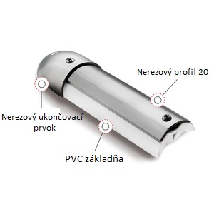 PROFILO 20 - nerezový profil