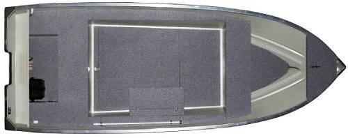 Interiér hliníkového člna Marine 500 Fish