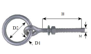 AQUINOX Nerezové palubné oko
