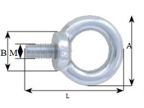 AQUINOX Nerezové oko so skrutkou