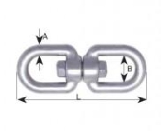 AQUINOX Nerezový Obratlík