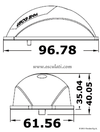 EVOLED navigačné svetlo s nerezovým telom