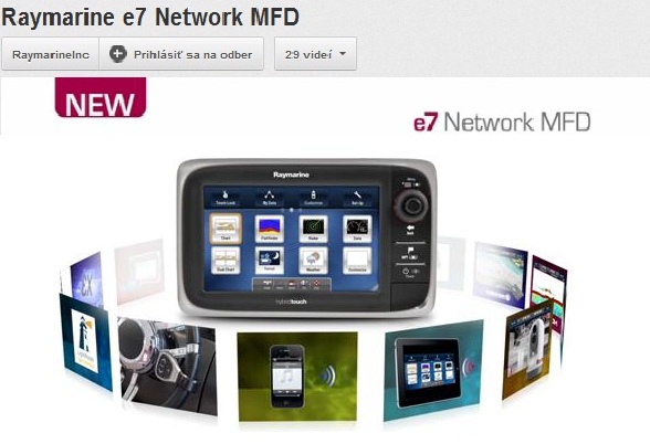Raymarine E7 video prezentácia